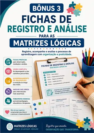 Capa do bônus 3: Fichas de Registro e Análise