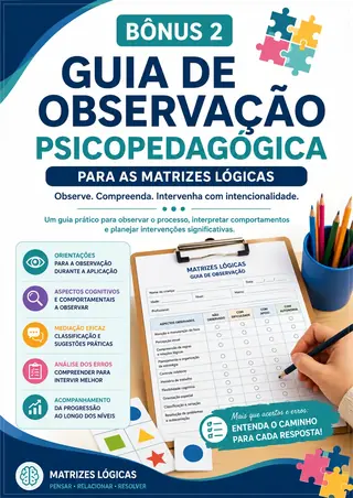 Capa do bônus 2: Guia de Observação Psicopedagógica